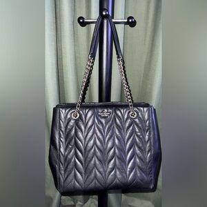 Kate Spade Black Quilted Shoulder Bag